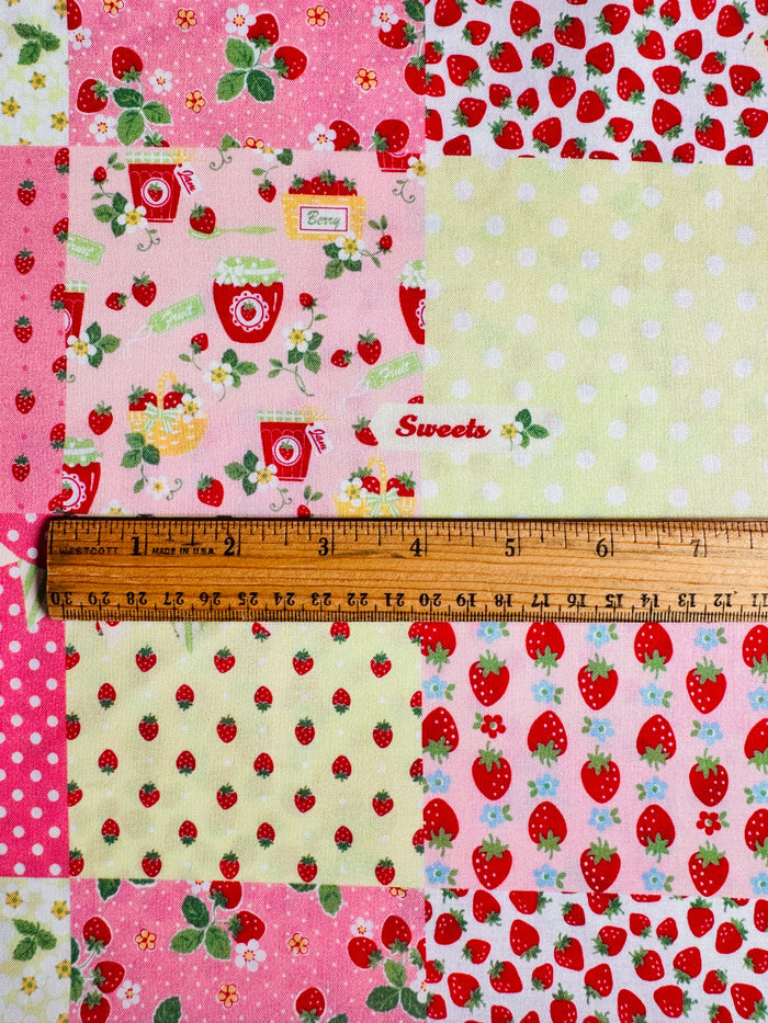 Exclusive Strawberry Patch - Pink X Light Green - Atsuko Matsuyama - 30's Collection - Yuwa
