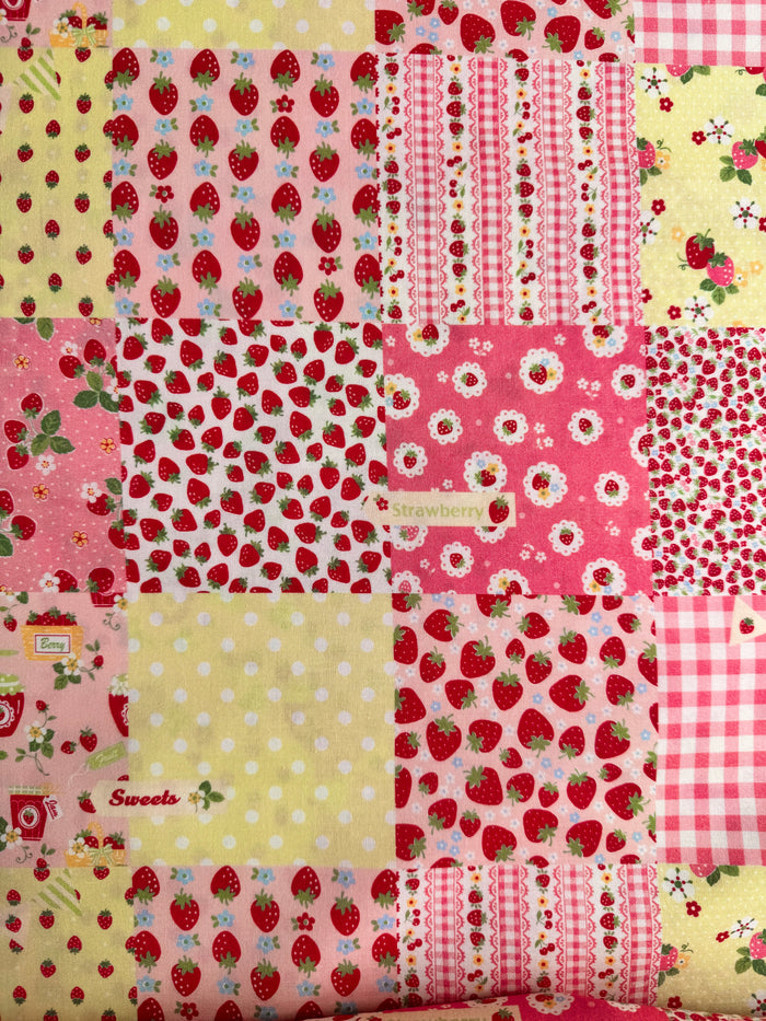 Exclusive Strawberry Patch - Pink X Light Green - Atsuko Matsuyama - 30's Collection - Yuwa
