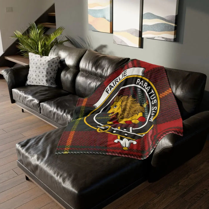 Fairlie Paratus Sum Lion Crest Blanket