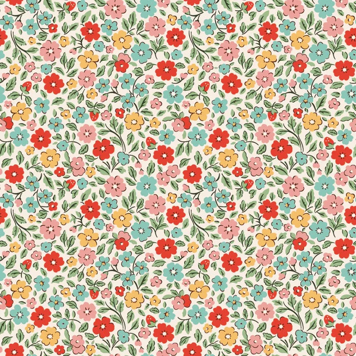 Farmhouse Fancy - Country Flowers - Multi - Elea Lutz - Poppie Cotton
