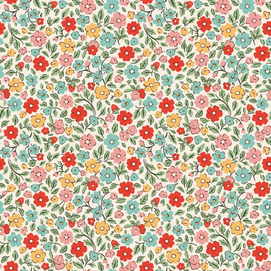 Farmhouse Fancy - Country Flowers - Multi - Elea Lutz - Poppie Cotton