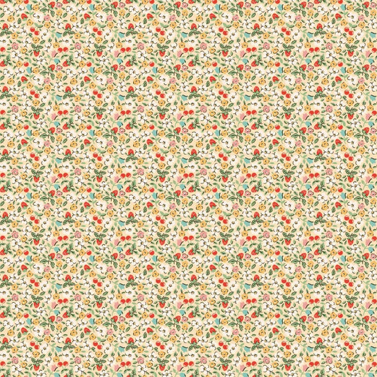 Farmhouse Fancy - Fruit Salad - Natural - Elea Lutz - Poppie Cotton