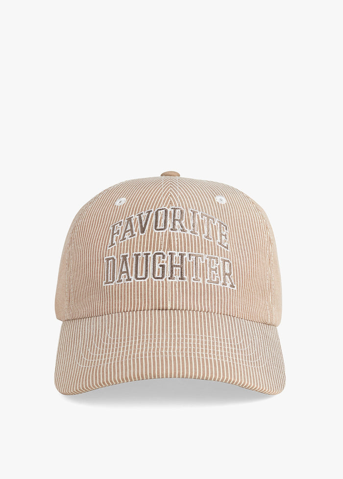 Favorite Daughter Striped Logo Baseball Cap