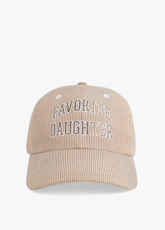 Favorite Daughter Striped Logo Baseball Cap