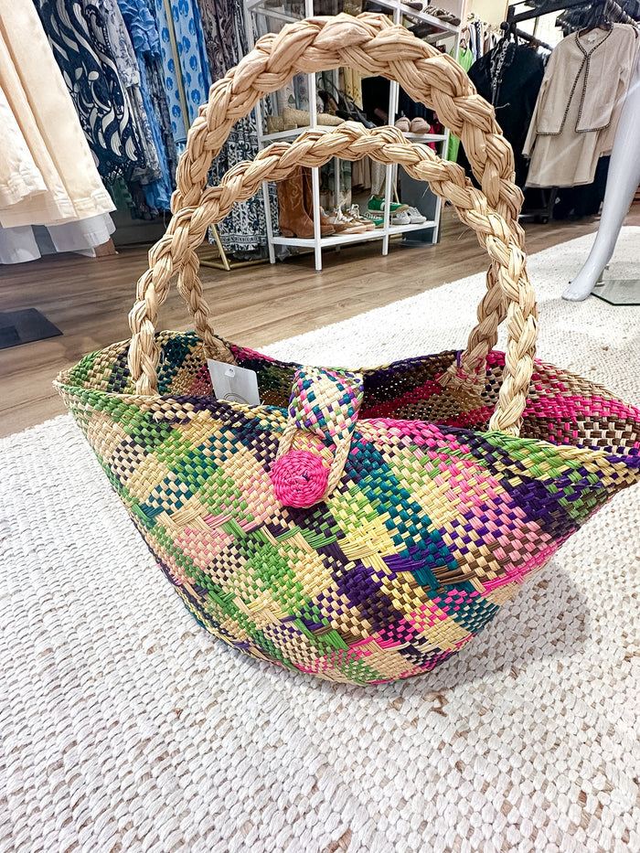 Fiesta Medium Straw Tote