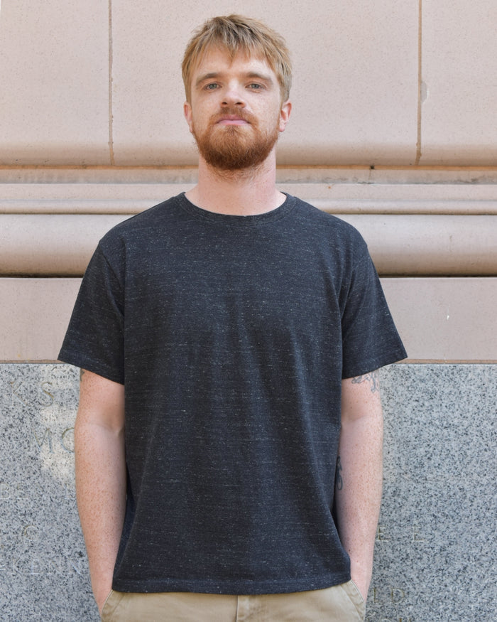 Fil Melange Dos Raffy Tenjiku T-Shirt in Black Melange