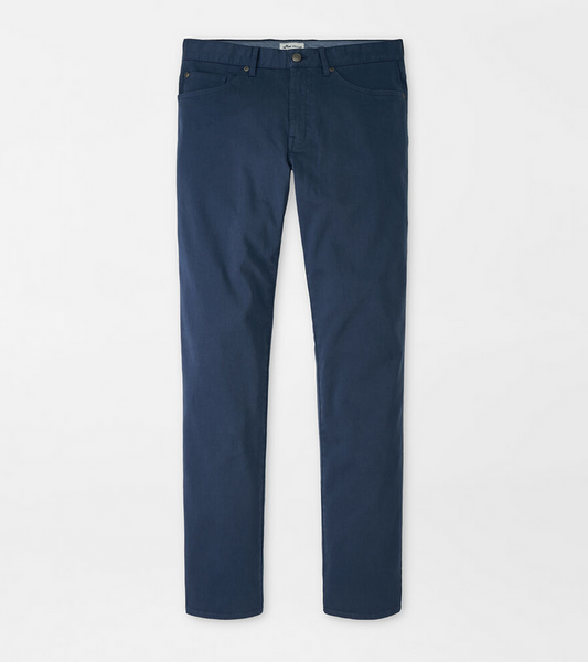 Five Pocket Sateen Pants - NAVY