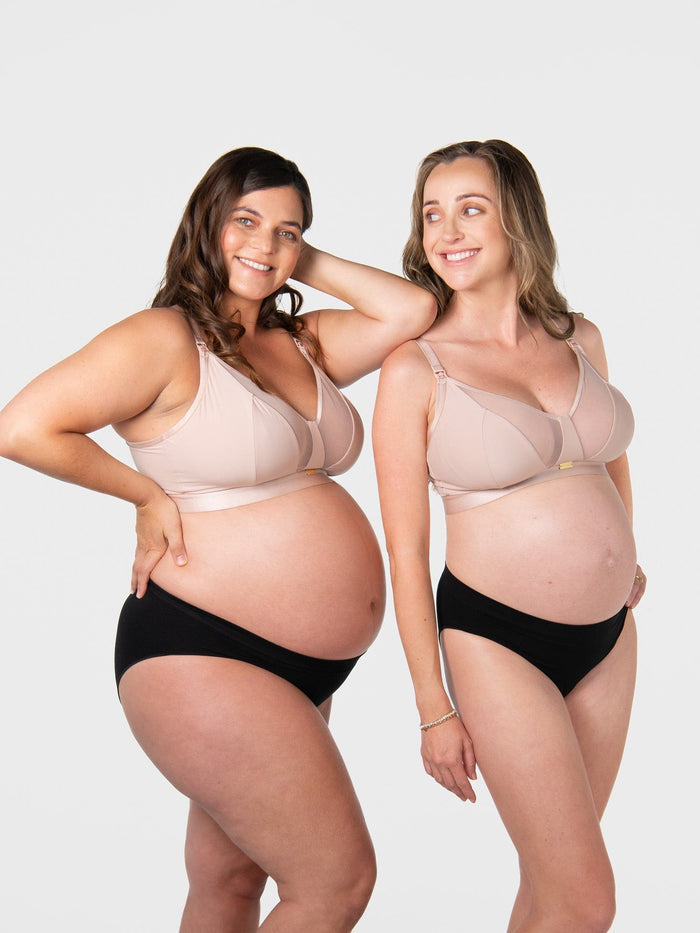 Flawless Cashmere nursing bra — side view showing flexiwire support — Hotmilk Lingerie