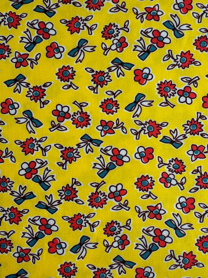 Floral and Bow - Yellow - MomNSon