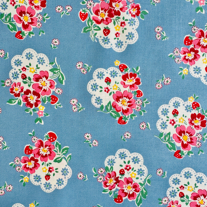 Flower Doily - Blue - Atsuko Matsuyama - 30's Collection - Yuwa