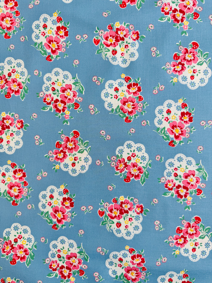 Flower Doily - Blue - Atsuko Matsuyama - 30's Collection - Yuwa