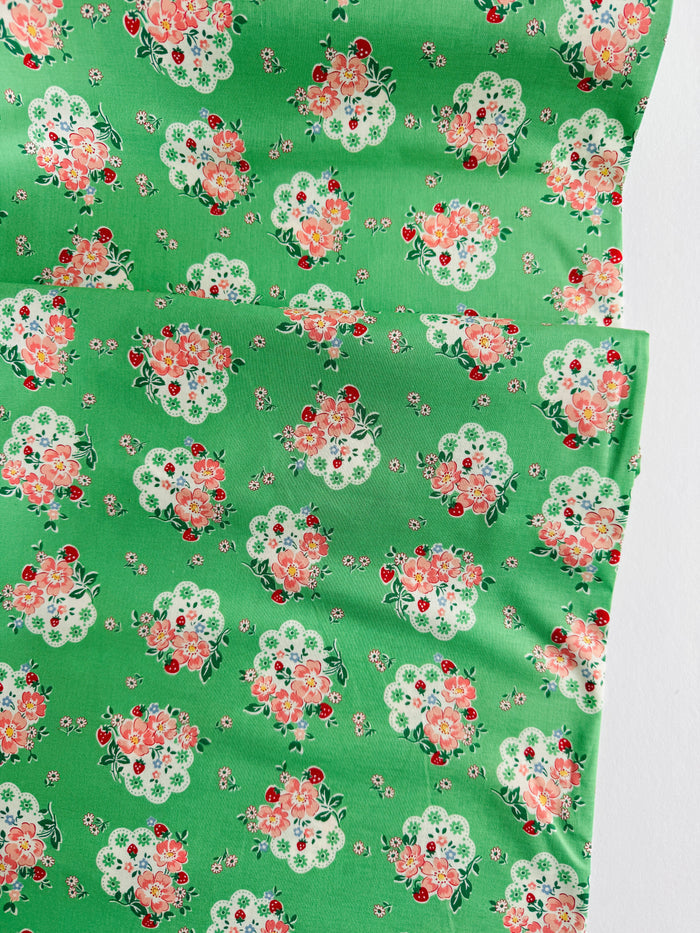 Flower Doily - Green - Atsuko Matsuyama - 30's Collection - Yuwa
