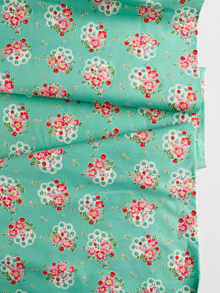 Flower Doily - Mint - Atsuko Matsuyama - 30's Collection - Yuwa