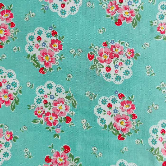 Flower Doily - Mint - Atsuko Matsuyama - 30's Collection - Yuwa