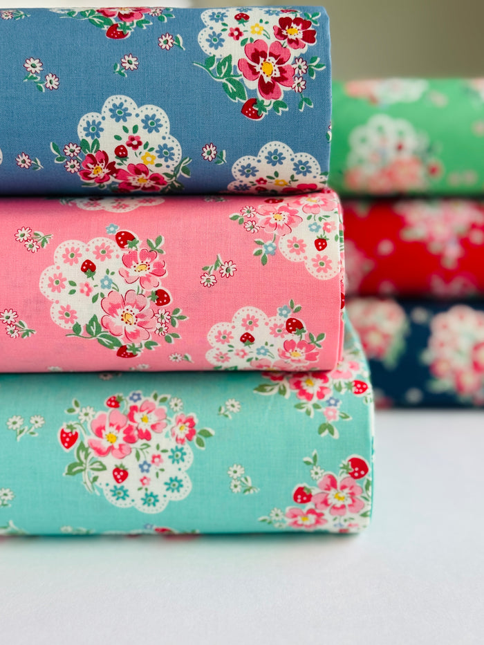 Flower Doily - Navy - Atsuko Matsuyama - 30's Collection - Yuwa