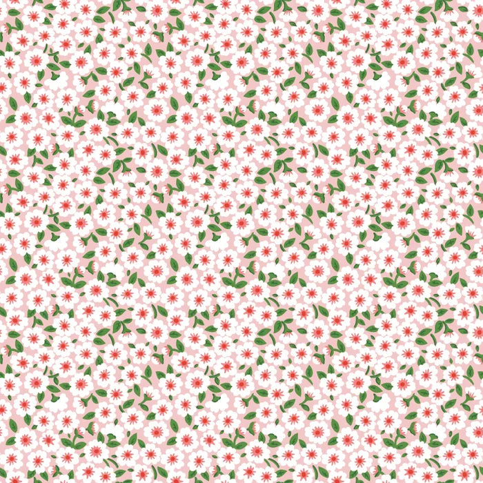 Flower Market - Forget Me Nots - Pink - Elea Lutz - Poppie Cotton