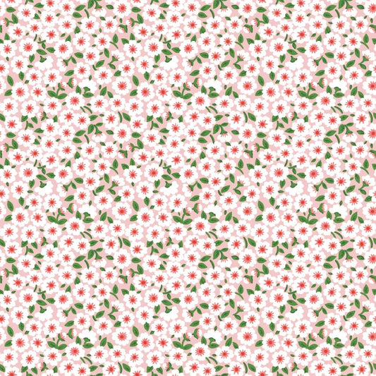 Flower Market - Forget Me Nots - Pink - Elea Lutz - Poppie Cotton