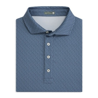 Flyway Printed Polo - Cobalt