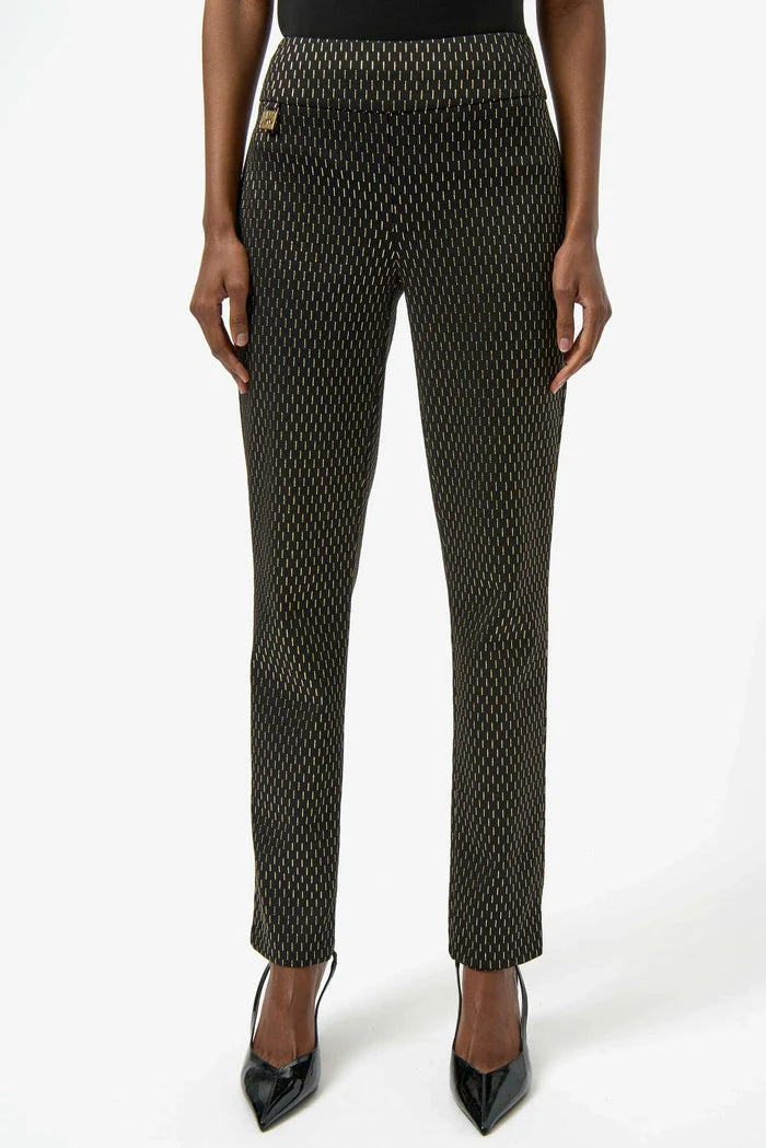 Foiled Heavy Knit Slim Fit Pants