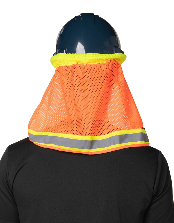 Forcefield Hi-Vis Reflective Mesh Hard Hat Sun Shade Neck Shield