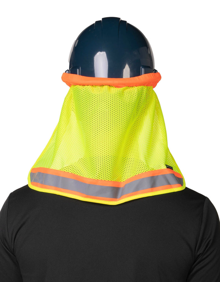Forcefield Hi-Vis Reflective Mesh Hard Hat Sun Shade Neck Shield