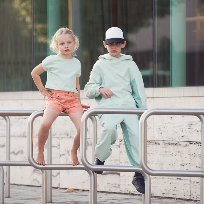 French Terry Solid, Light Green Glass