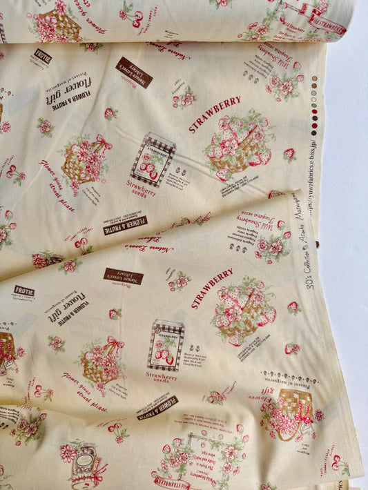 Fruit Gifts - Brown (E) - 30's Collection - Atsuko Matsuyama - Yuwa