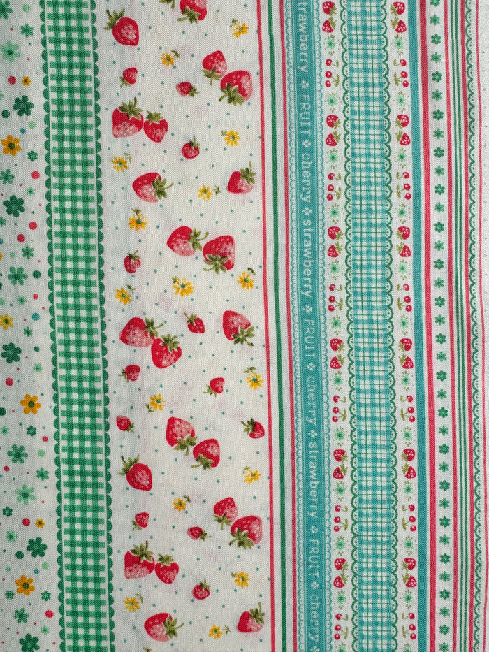 Fruit Ribbon - Green (C) - 30's Collection - Atsuko Matsuyama - Yuwa