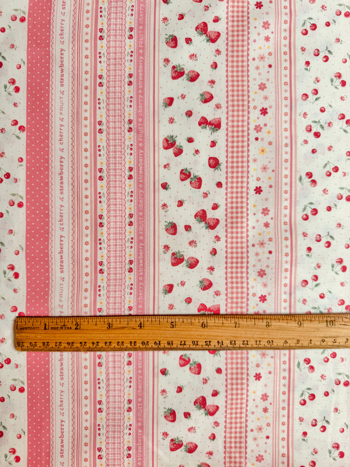 Fruit Ribbon - Pink (D) - 30's Collection - Atsuko Matsuyama - Yuwa