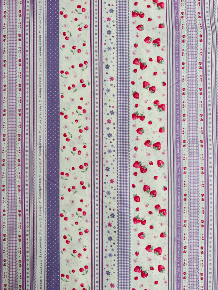 Fruit Ribbon - Purple (F) - 30's Collection - Atsuko Matsuyama - Yuwa