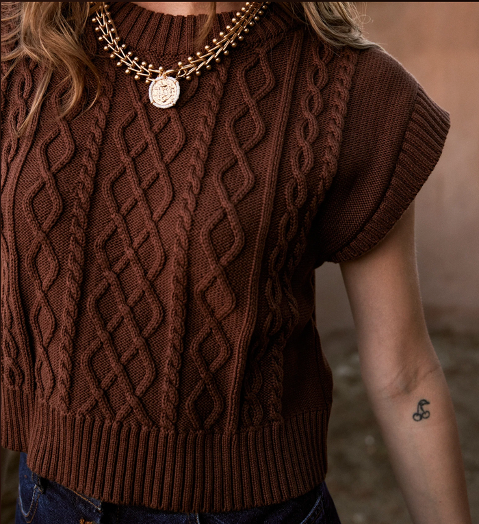Gigi Sweater-Mocha Brown