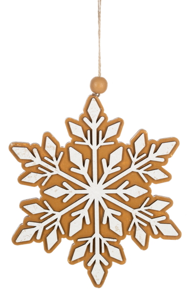 Gingerbread Snowflake Ornaments