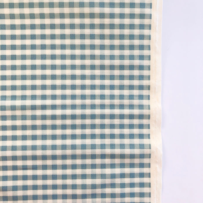 Gingham Check - Aqua Blue - Live Life Collection - Yuwa