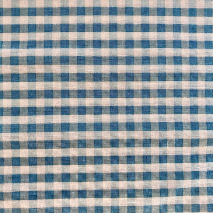 Gingham Check - Aqua Blue - Live Life Collection - Yuwa