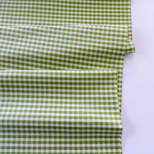 Gingham Check - Grass Green - Live Life Collection - Yuwa