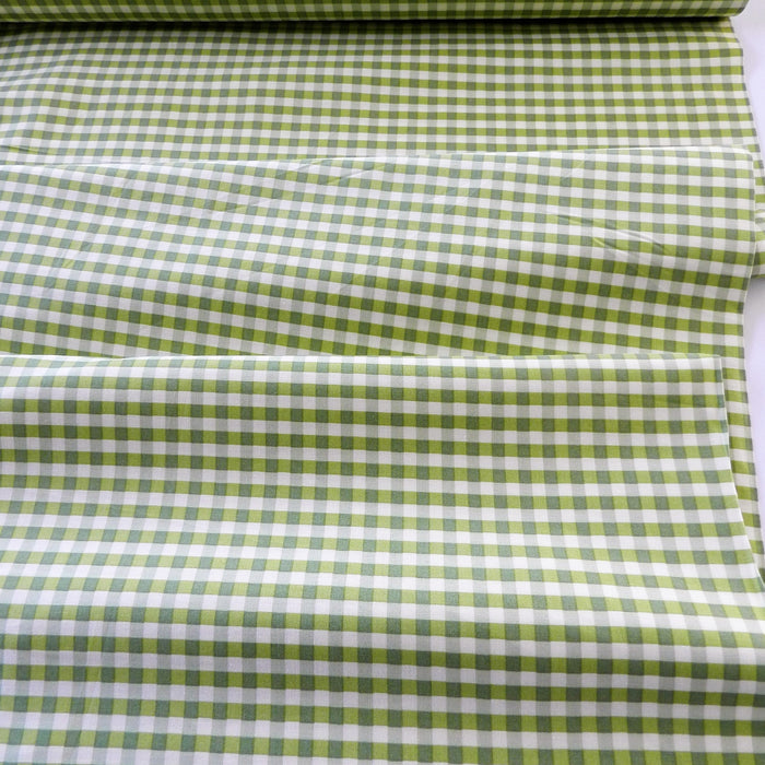 Gingham Check - Grass Green - Live Life Collection - Yuwa