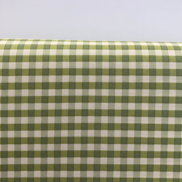 Gingham Check - Grass Green - Live Life Collection - Yuwa