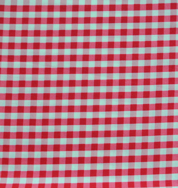 Gingham Check - Red - Live Life Collection - Yuwa
