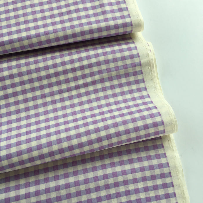 Gingham Check - Violet - Live Life Collection - Yuwa