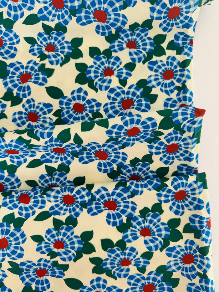 Gingham Flowers - Blue - MomNSon