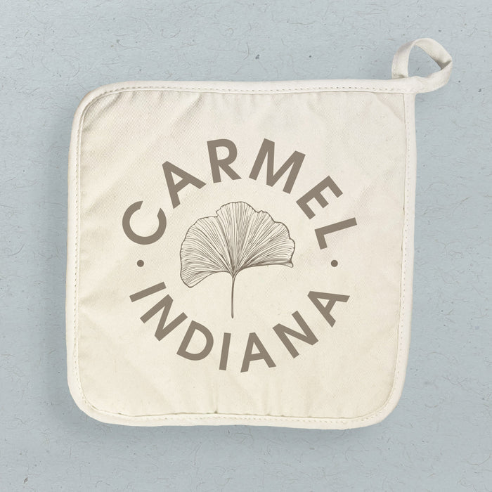 Ginkgo Leaf City State - Custom Cotton Pot Holder