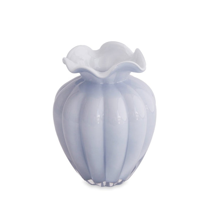 Glass Vento Large Vase -Periwinkle