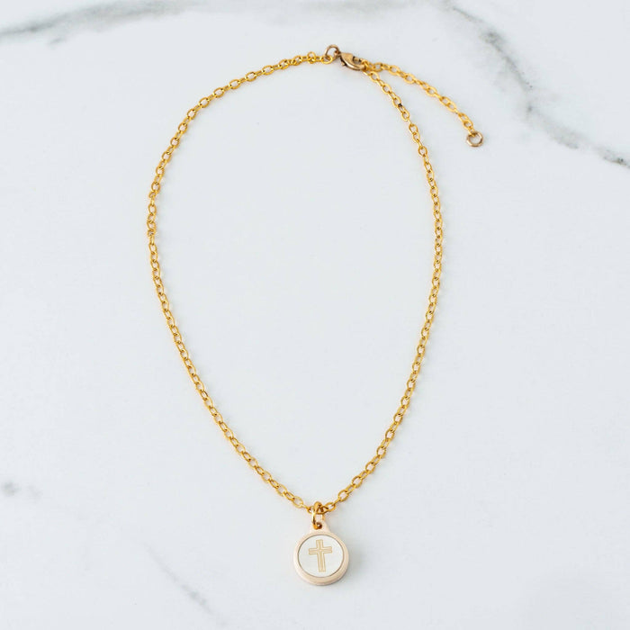 Gold + Cross | Tap To Pray® Survivor Series Necklace
