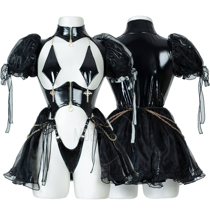 Gold Drip Nun Chain Dress Lingerie