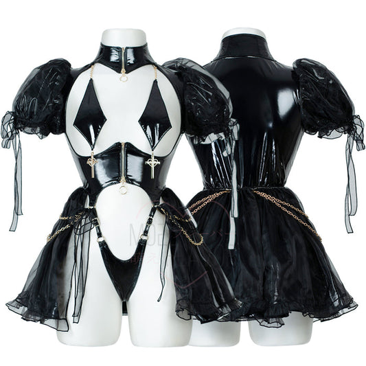 Gold Drip Nun Chain Dress Lingerie