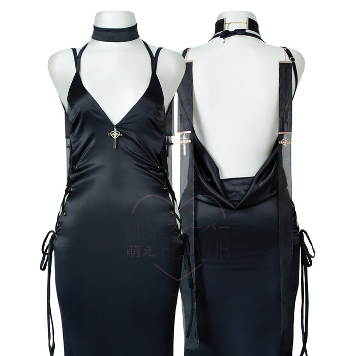 Gold Drip Nun Chain Dress