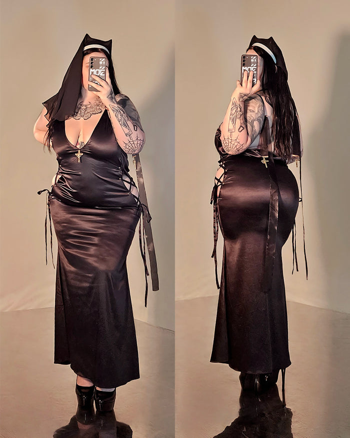 Gold Drip Nun Chain Dress