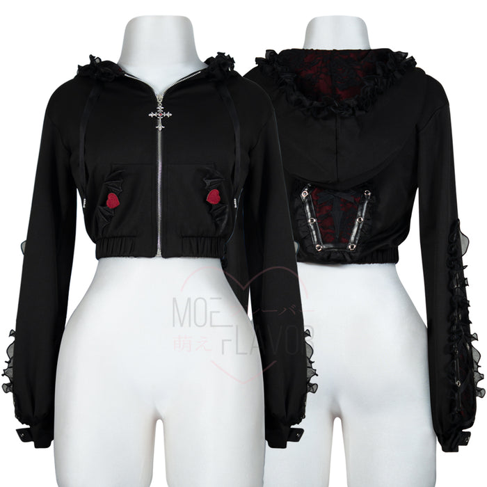 Goth Vampire Track Hoodie