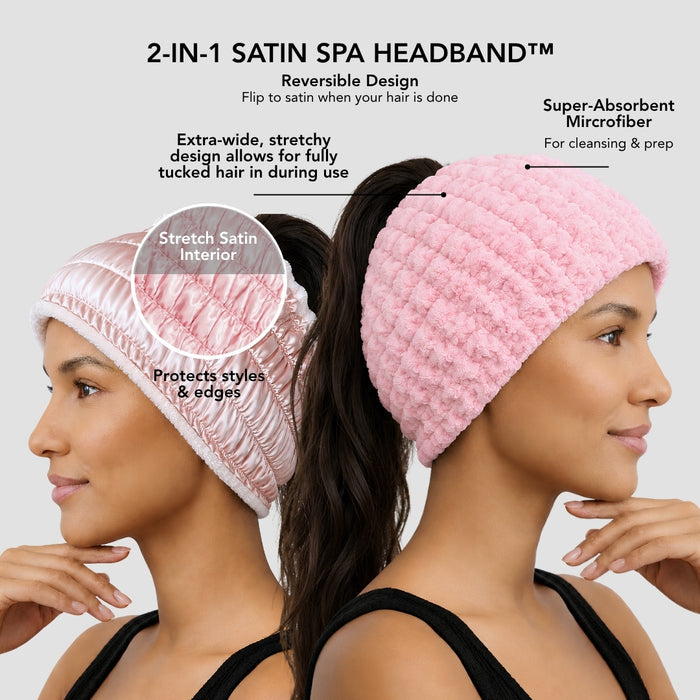 Hairbrella 2-in-1 Satin Spa Headband™ , Bundle of 3