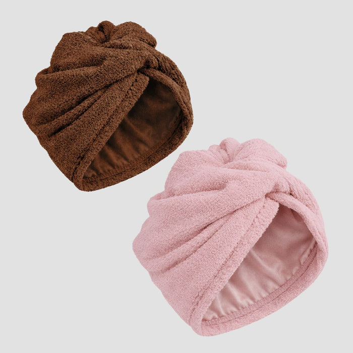 Hairbrella 2-in-1 Satin Twist Towel Turban, Bundle (2)